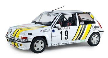 421186609 Renault 5 GT Turbo #19 Rallye Monte Carlo 1989 1:18
